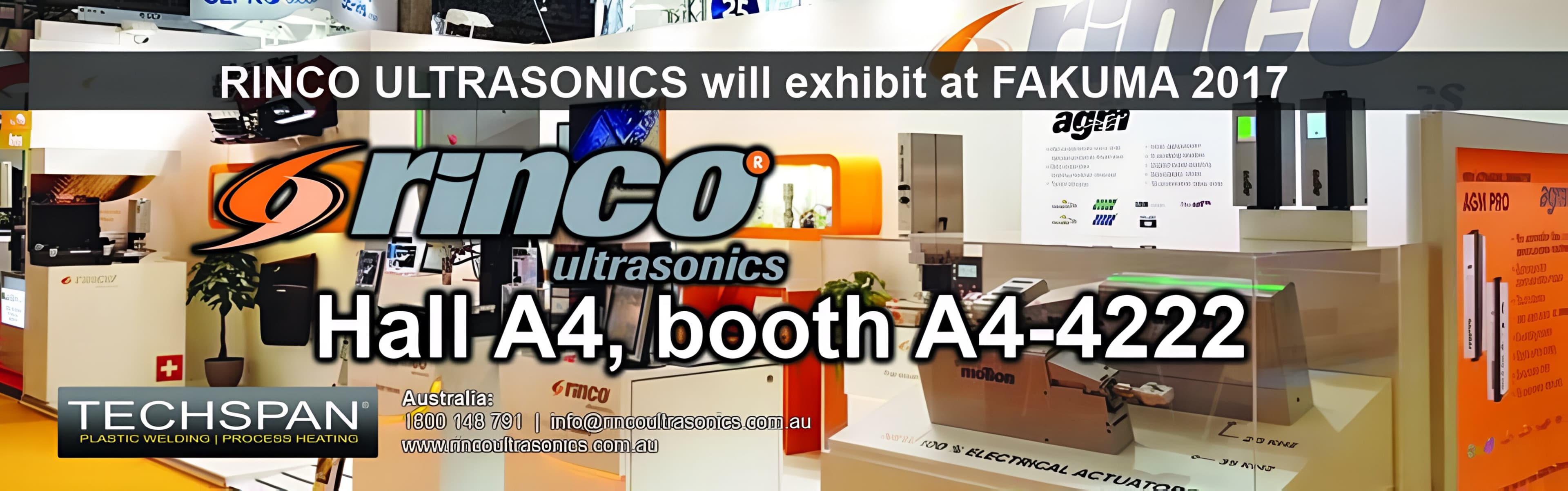 FAKUMA 2017 - Rinco Ultrasonics on show
