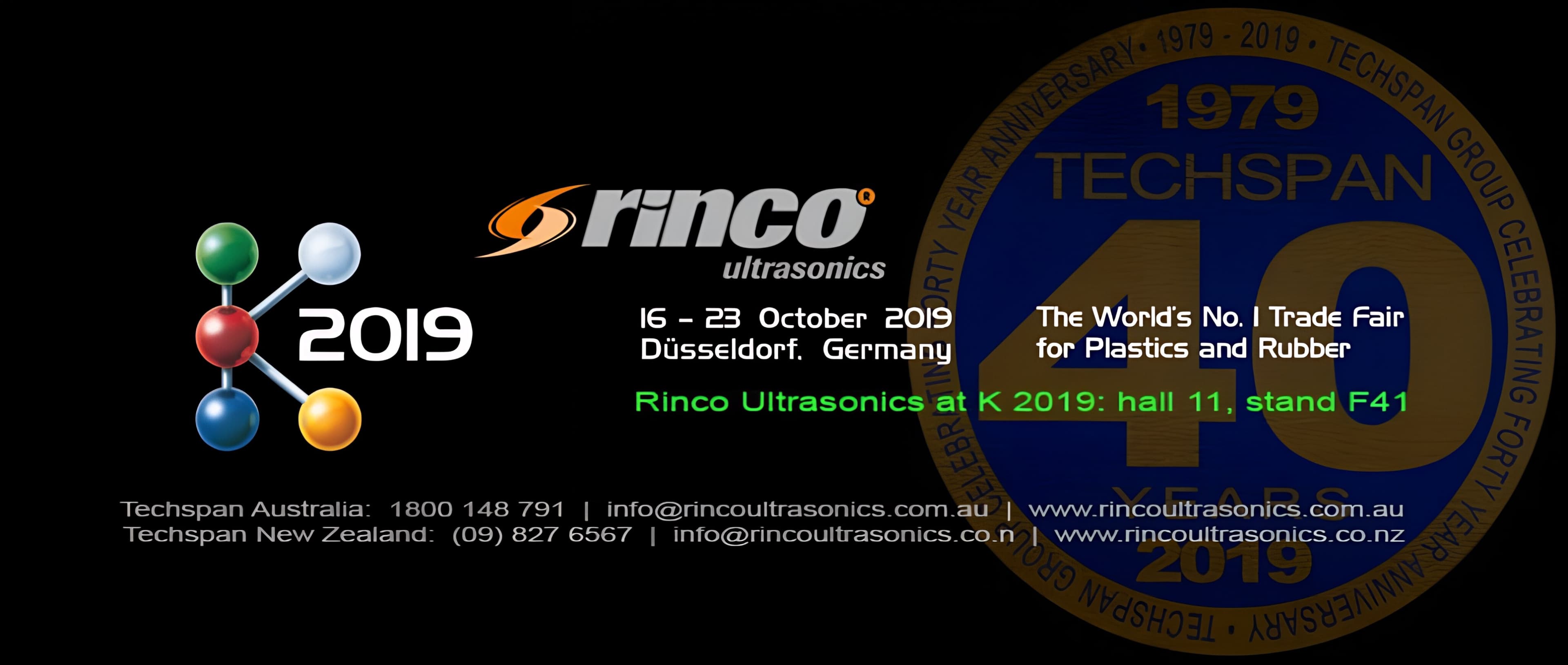 Visit Rinco Ultrasonics at K 2019